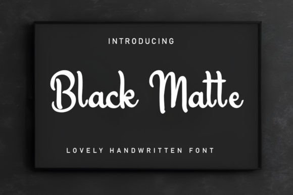 Black Matte: The Font That Elevates Your Digital Brand