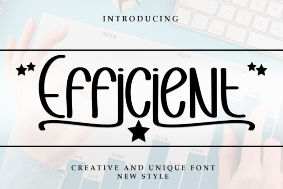 Efficient: A Handwritten Font for Crafters and Product Creators