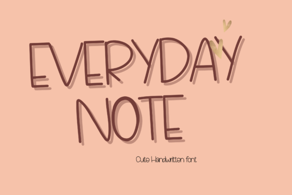 Everyday Note: A Font That Speaks with Grace