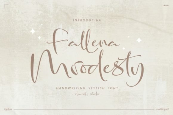 Fallena Moodesty: A Script Font with a Modern Elegance