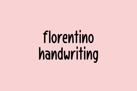 Florentino: A Whimsical Handwritten Font for Branding Projects