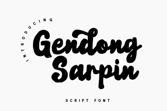 Gendong Sarpin: A Script Font for Editorial Elegance