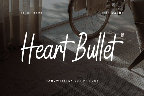 Heart Bullet: A Script Font for Digital Design Excellence