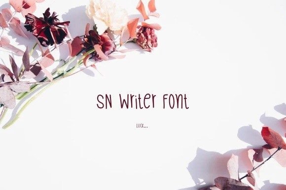 Sn Writer: A Handwritten Font with Heart