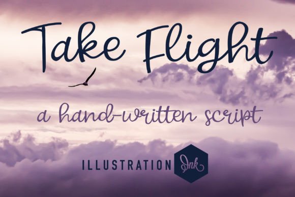 Take Flight: A Script Font for Crafters and Designers